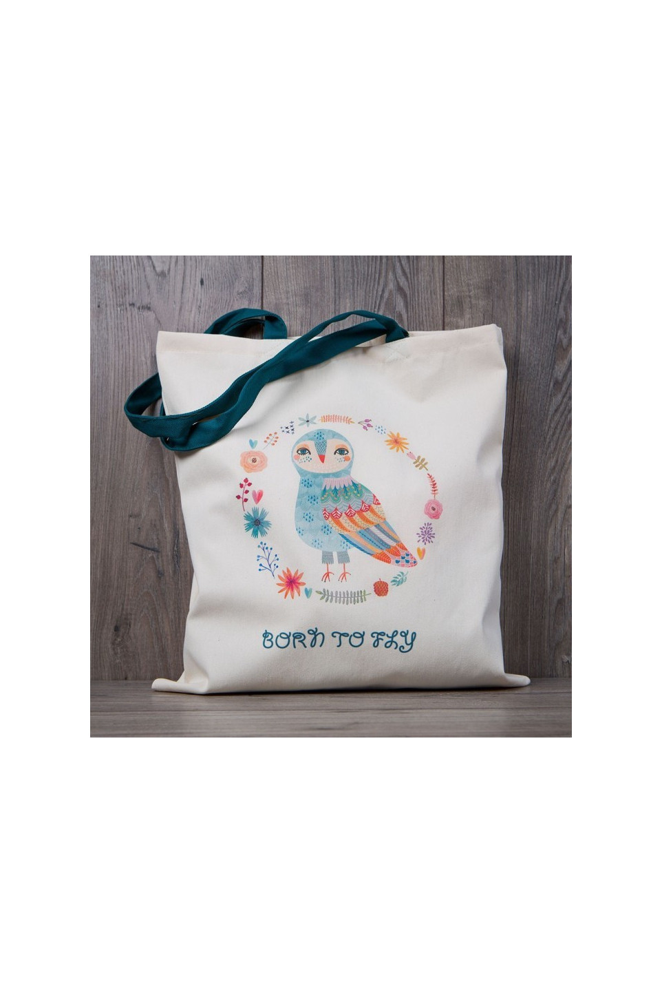 Tote bag BORN TO FLY